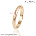 13766 vente en gros poli 3mm or 18k or Comfort Fit plaine bague de mariage pour les femmes